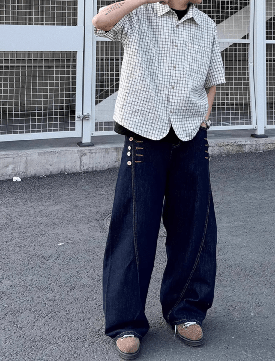 Retro Check Shirt N5545 - ファッション通販NNine(ナイン)