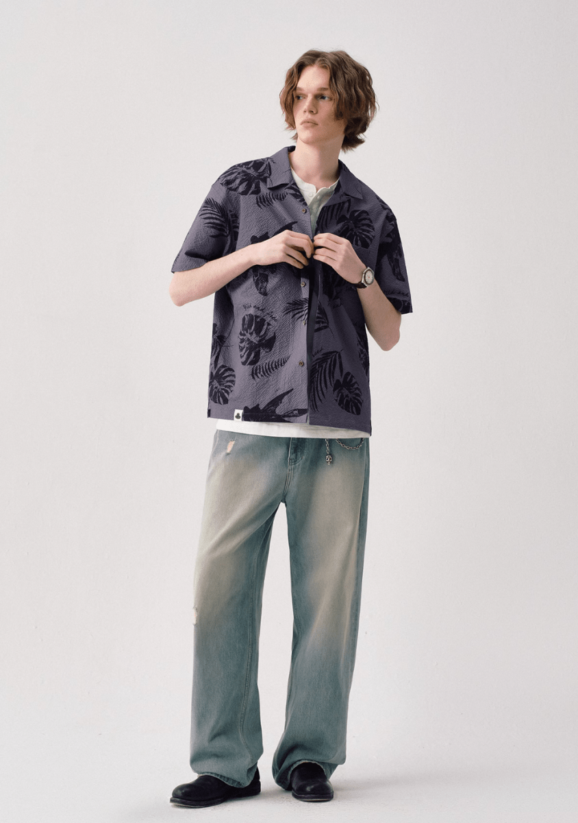 retro hawaiian shirt N5174 - ファッション通販 NNine(ナイン)