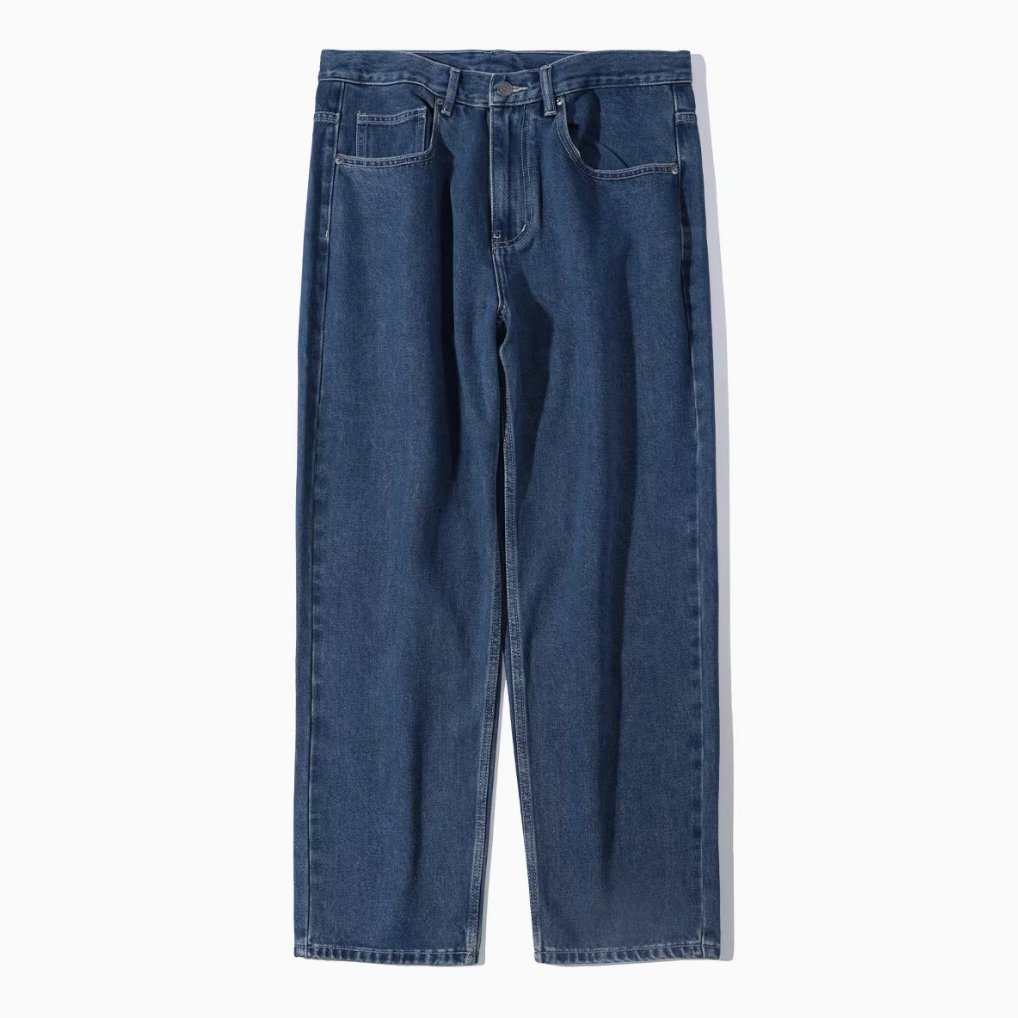 【裏フリース】Retro snowflake distressed denim pants N4489 - NNine