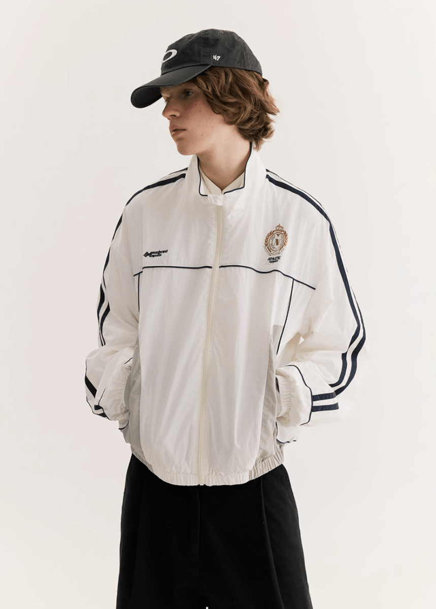 軽量撥水 袖ライン スポーツコーチジャケット / RETRO SPORT JACKET N4950 - メンズファッション通販 NNine(ナイン)
