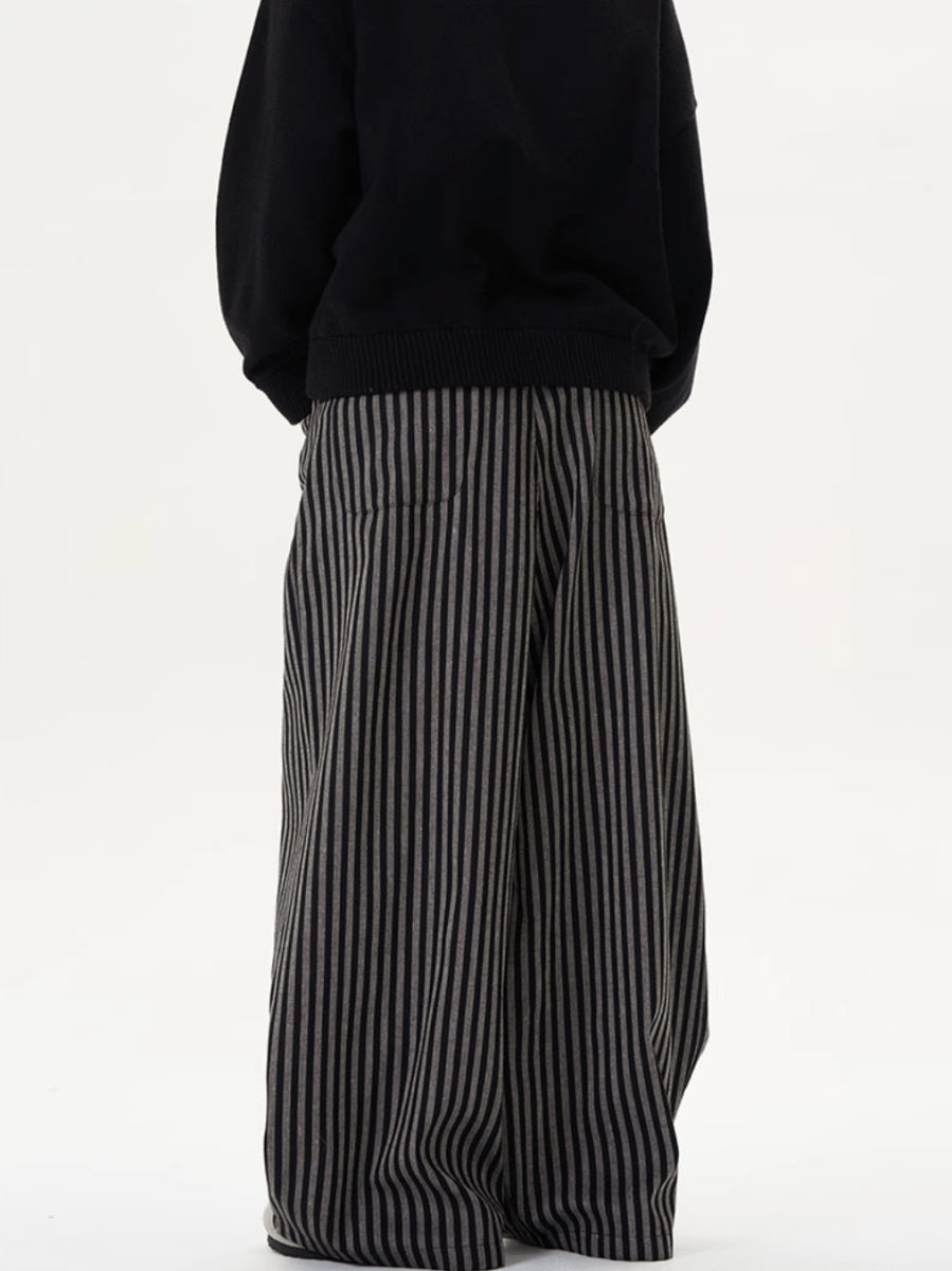 レトロストライプドレープパンツ / Retro Stripe Drape Pants N5521 - ファッション通販NNine(ナイン)