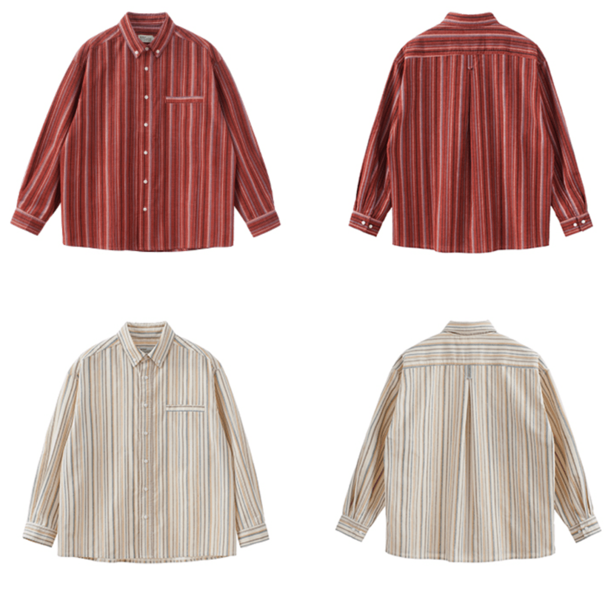 retro striped shirt N4761 - NNine