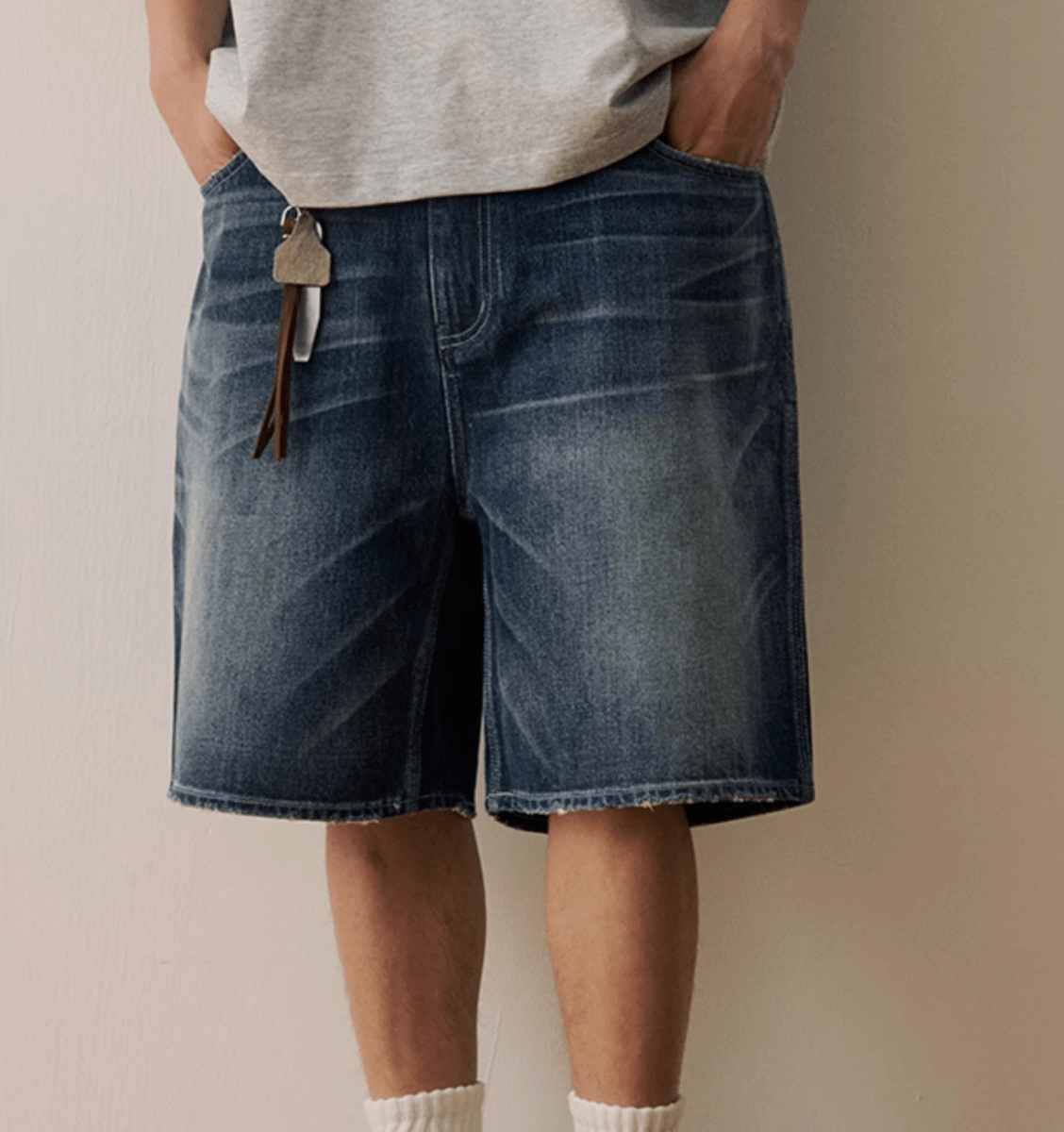 レトロウォッシュハーフデニムパンツ / Retro Wash Half Denim N5496 - ファッション通販NNine(ナイン)