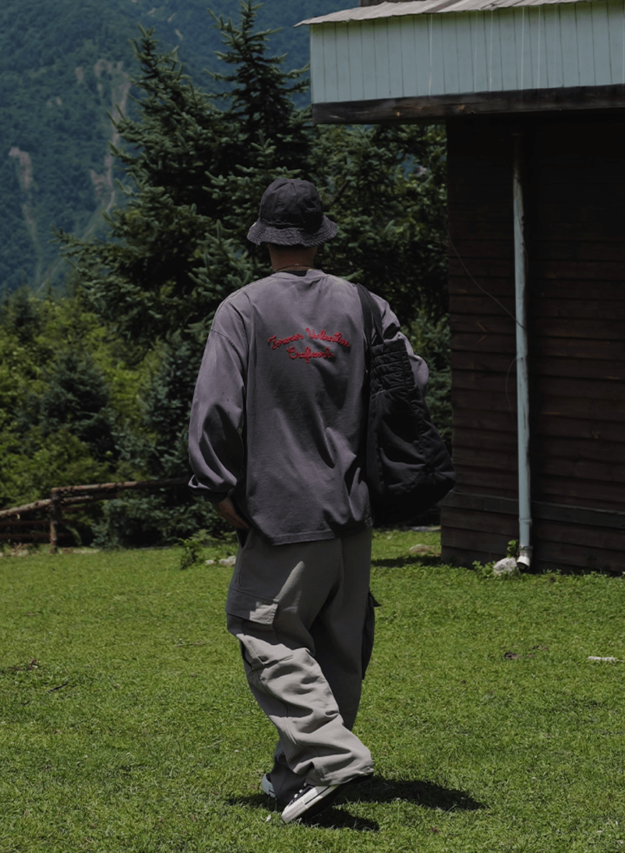 Retro Wash Long Sleeve T-Shirt N5644 - ファッション通販NNine(ナイン)