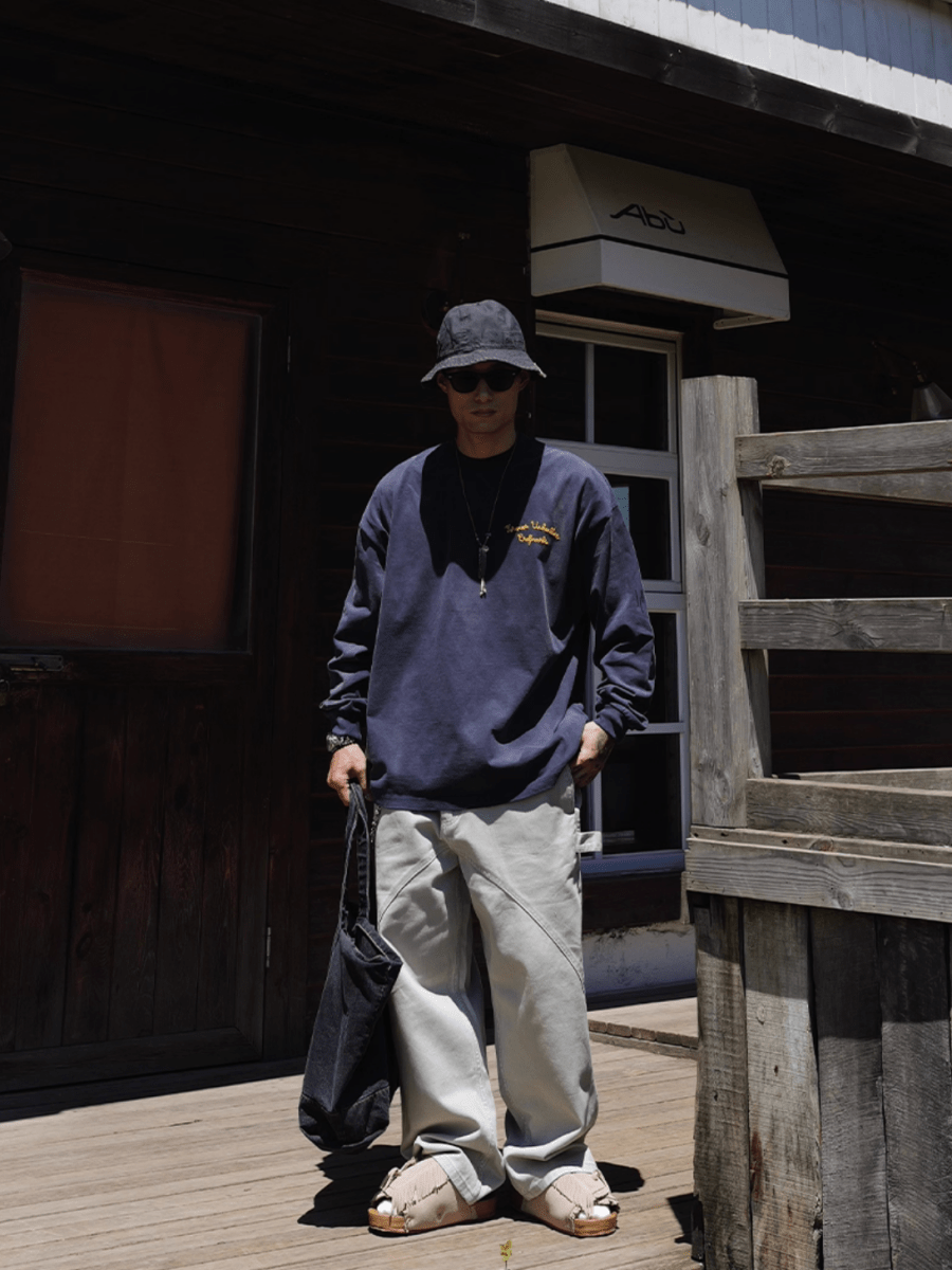 Retro Wash Long Sleeve T-Shirt N5644 - ファッション通販NNine(ナイン)
