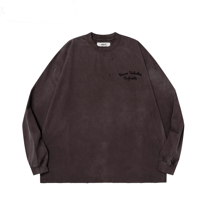 Retro Wash Long Sleeve T-Shirt N5644 - ファッション通販NNine(ナイン)