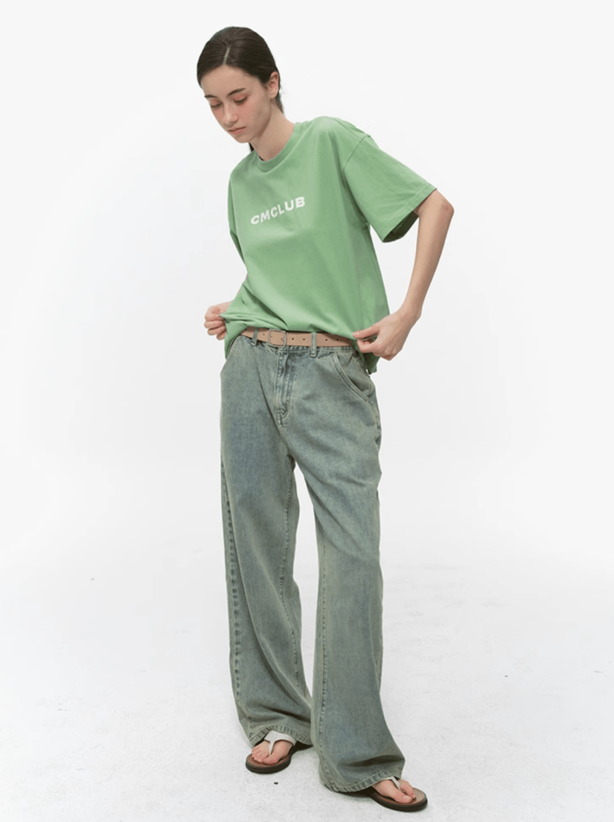 レトロウォッシュワイドジーンズ / Retro Wash Wide Jeans N5534 - ファッション通販NNine(ナイン)