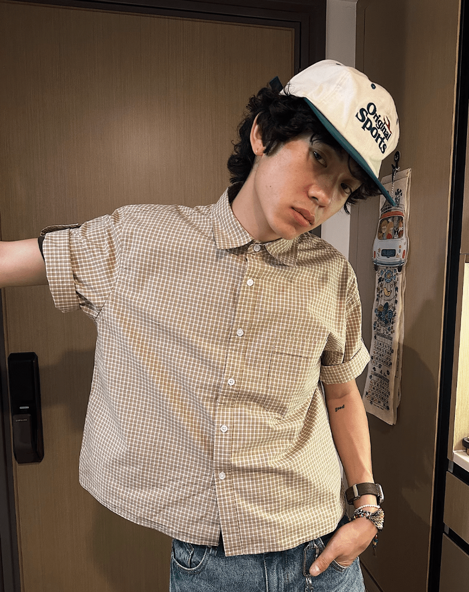 ロールアップチェックシャツ / Roll - up Check Shirt N5529 - ファッション通販NNine(ナイン)