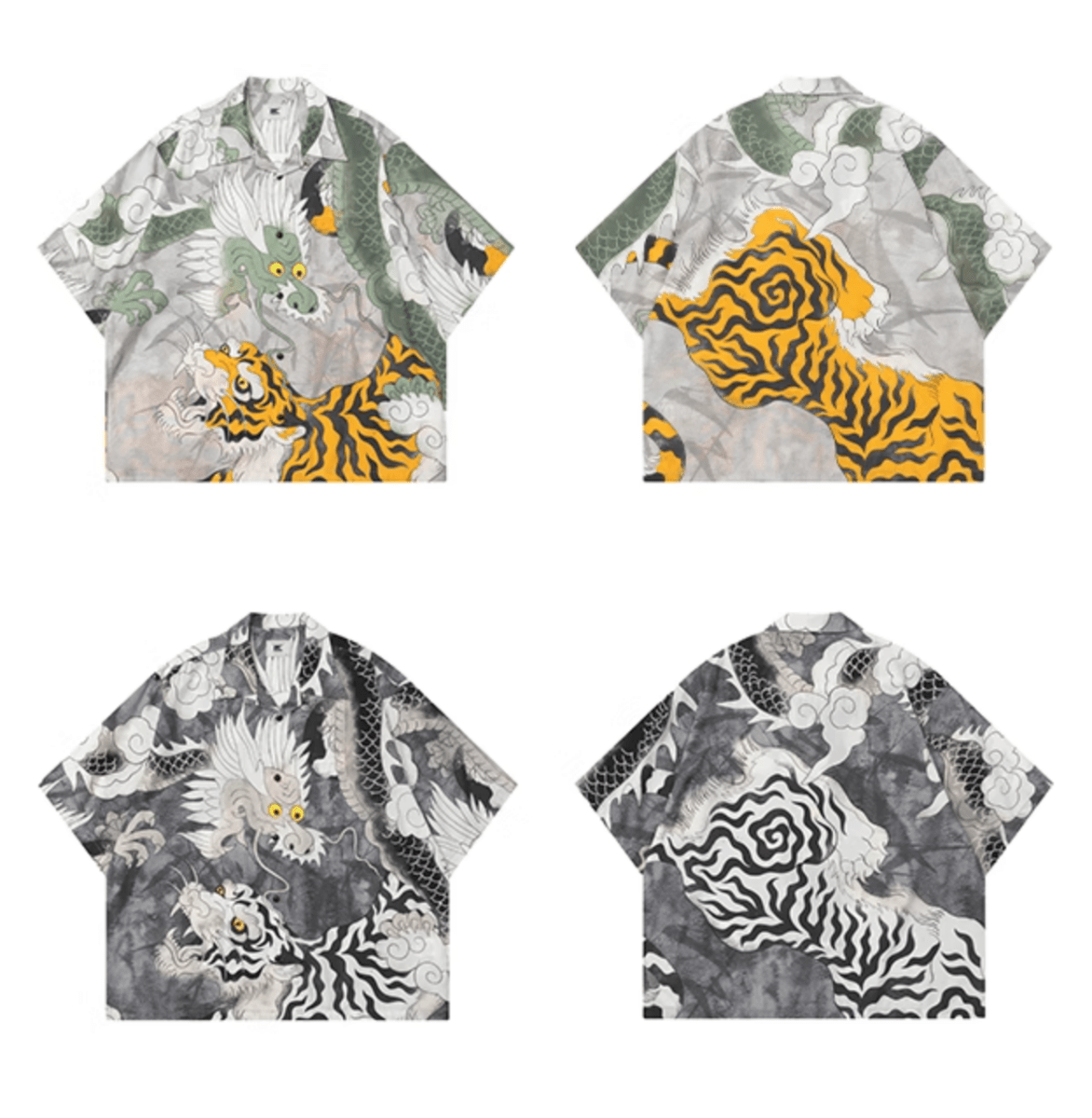 Ryutora Aloha Shirt Modal Blend / 龍虎 アロハシャツ 半袖 モーダル混 和柄 N5380 - ファッション通販 NNine(ナイン)