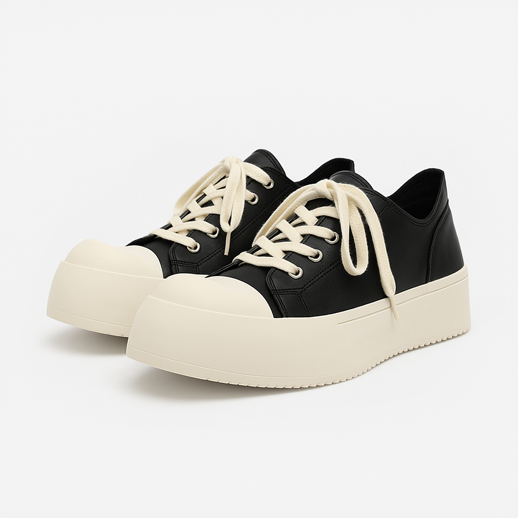 厚底 ローカット キャンバス チャンキースニーカー N6846