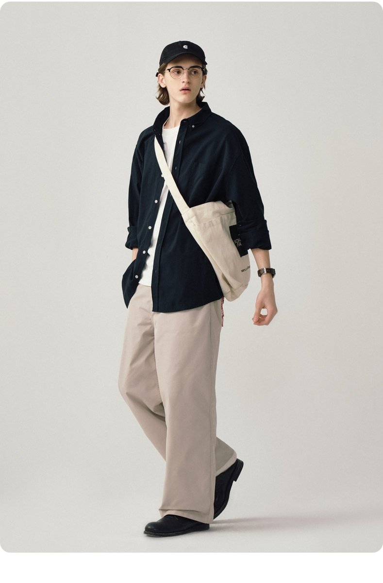 short sleeves Stripe Oxford Shirt N1820 - ファッション通販 NNine(ナイン)
