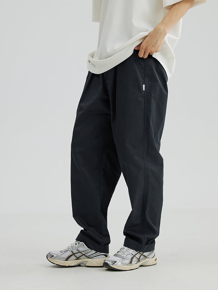 【SORONA】tapered chino pants single pleat N3566 - NNine