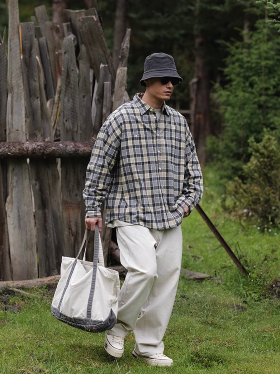 Spray painted plain cords casual pants N4459 - NNine