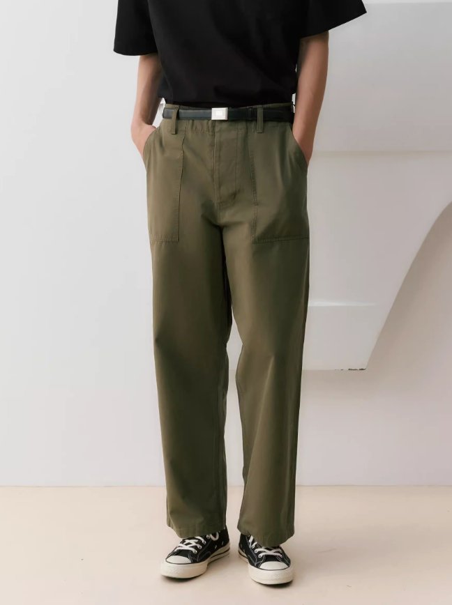 【耐久性◎】straight work pants N3654 - NNine