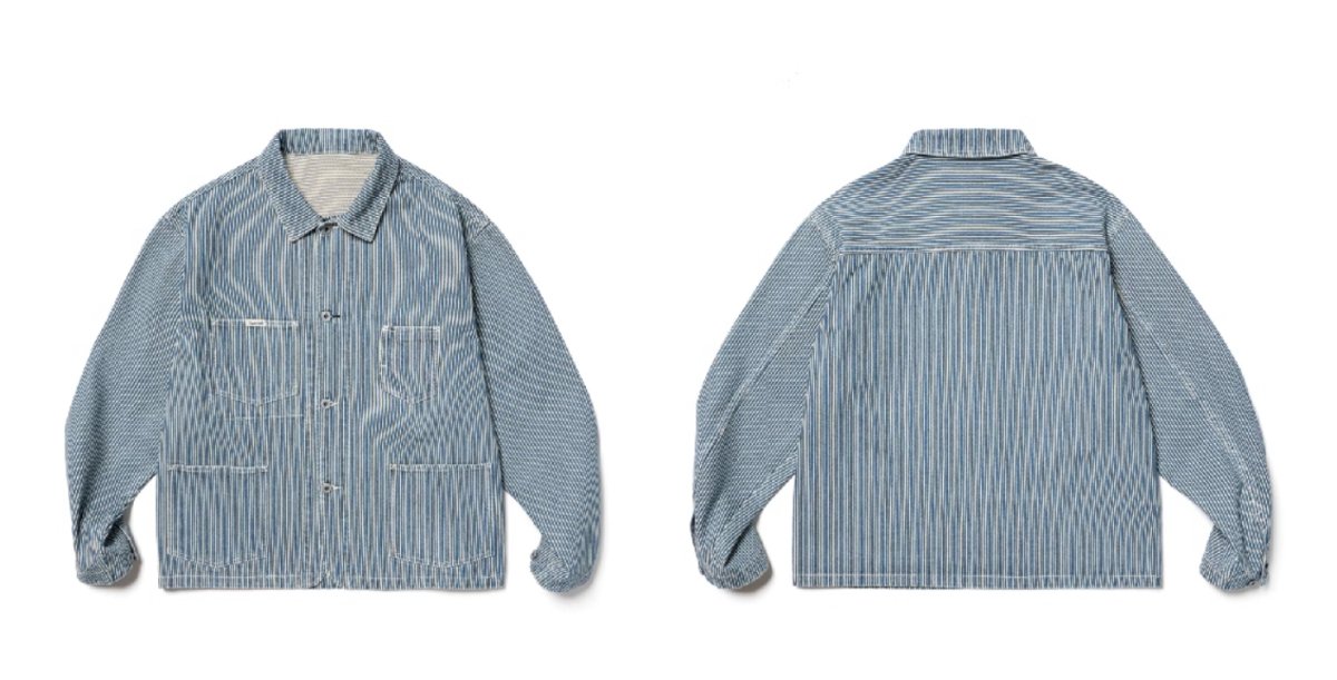 striped retro work jacket N3316 - NNine