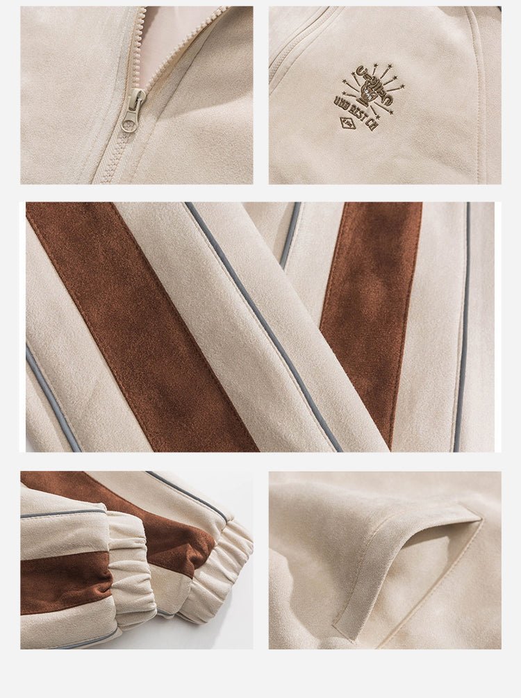Suede fabric track jacket NW365 - NNine
