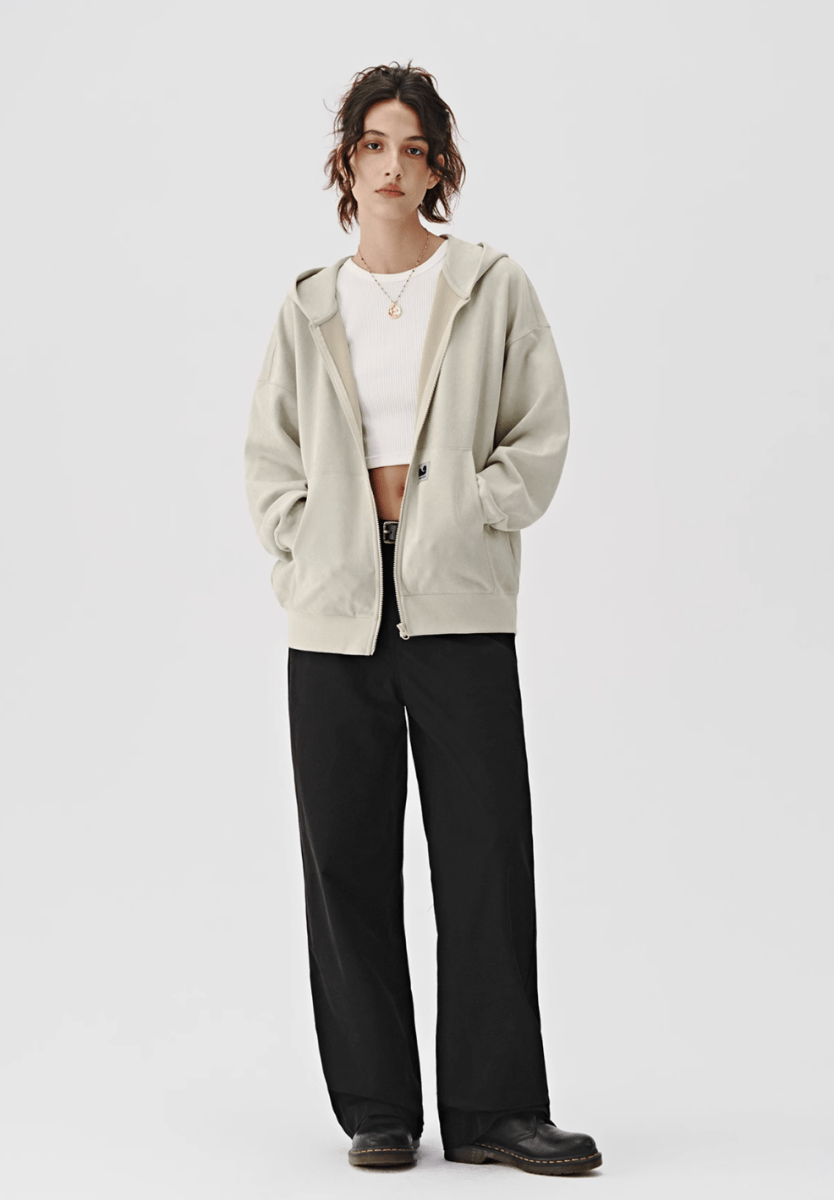 suede zip hoodie N3968 - ファッション通販 NNine(ナイン)