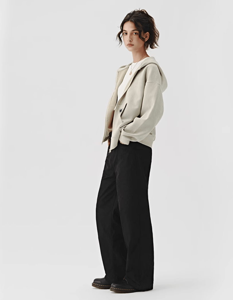 suede zip hoodie N3968 - ファッション通販 NNine(ナイン)