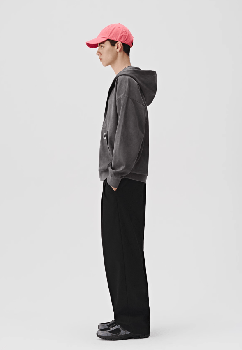 suede zip hoodie N3968 - ファッション通販 NNine(ナイン)