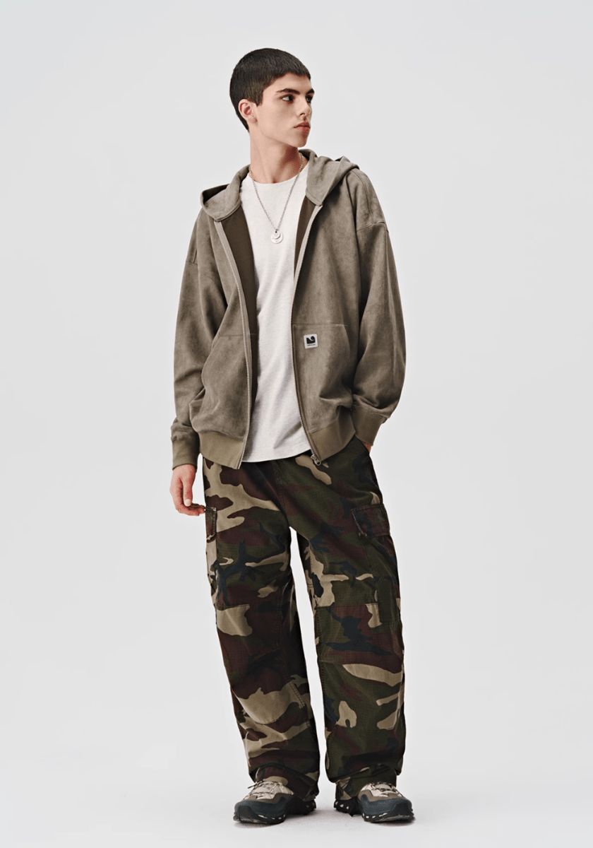 suede zip hoodie N3968 - ファッション通販 NNine(ナイン)