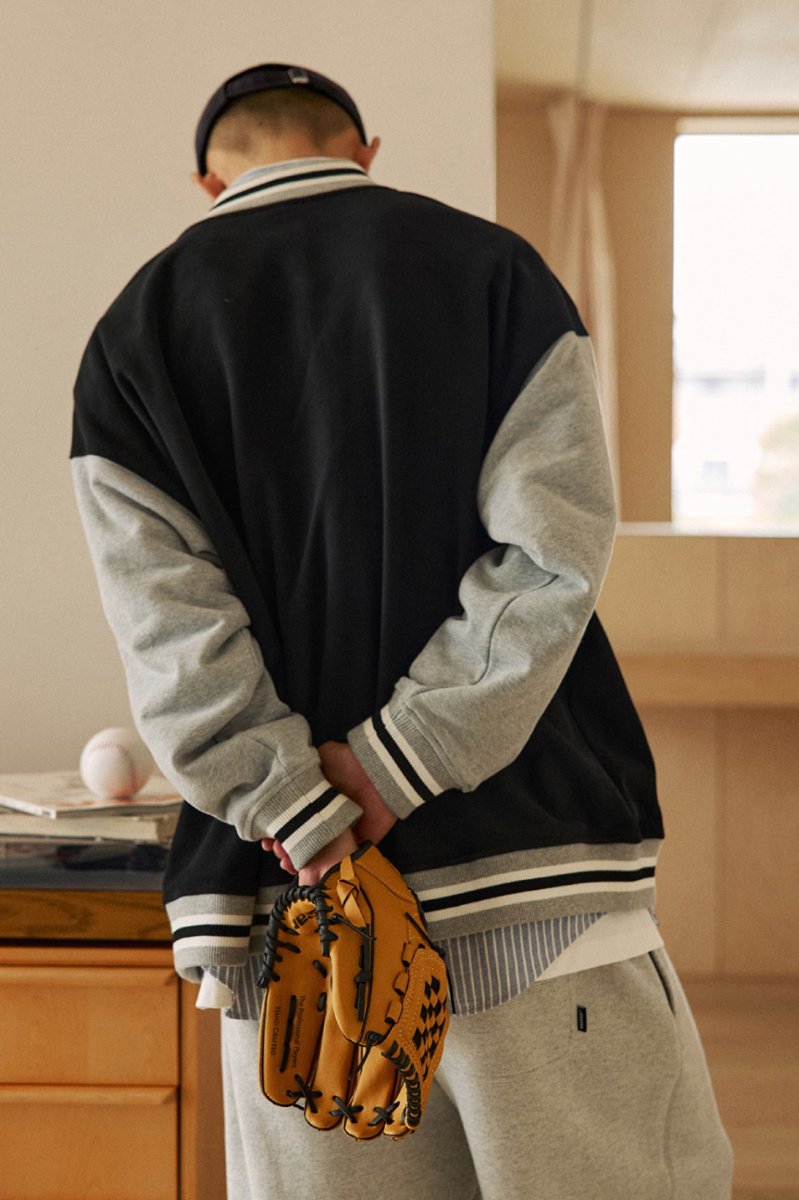 sweat baseball jumper / 遠赤外線効果繊維ジャンパー N4491 - NNine