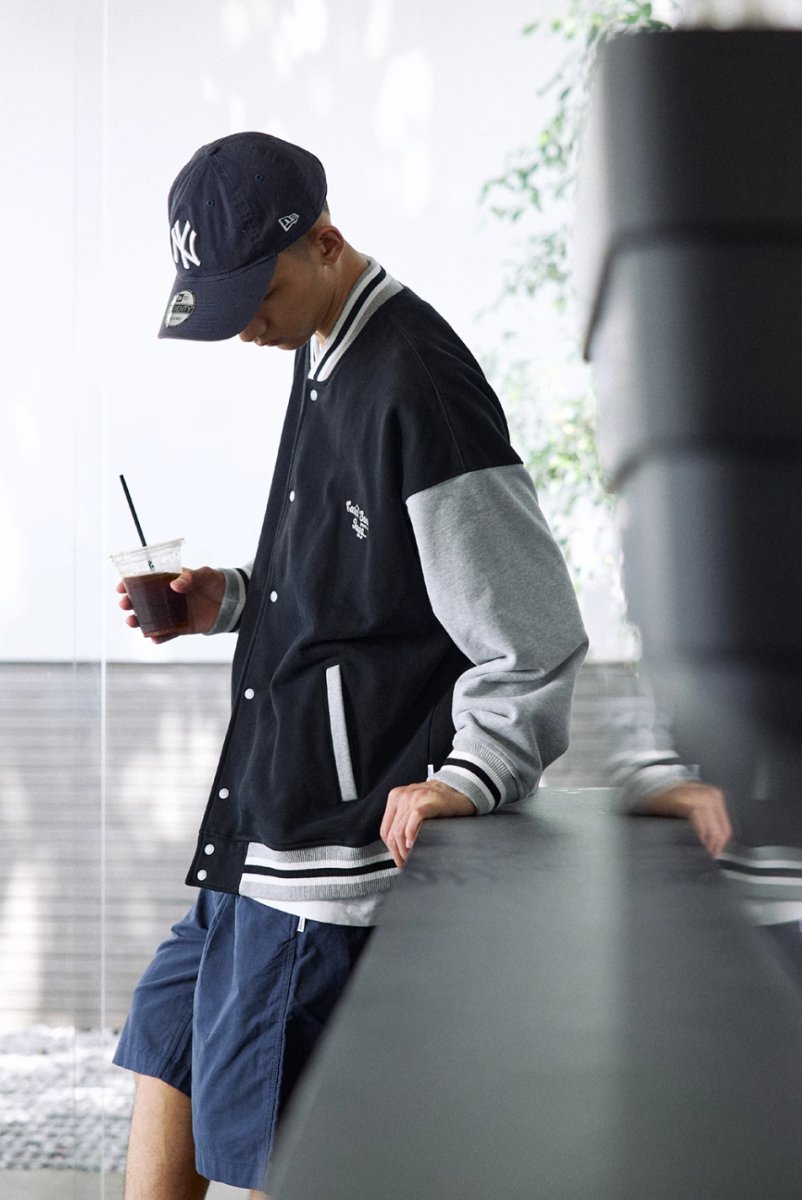 sweat baseball jumper / 遠赤外線効果繊維ジャンパー N4491 - NNine