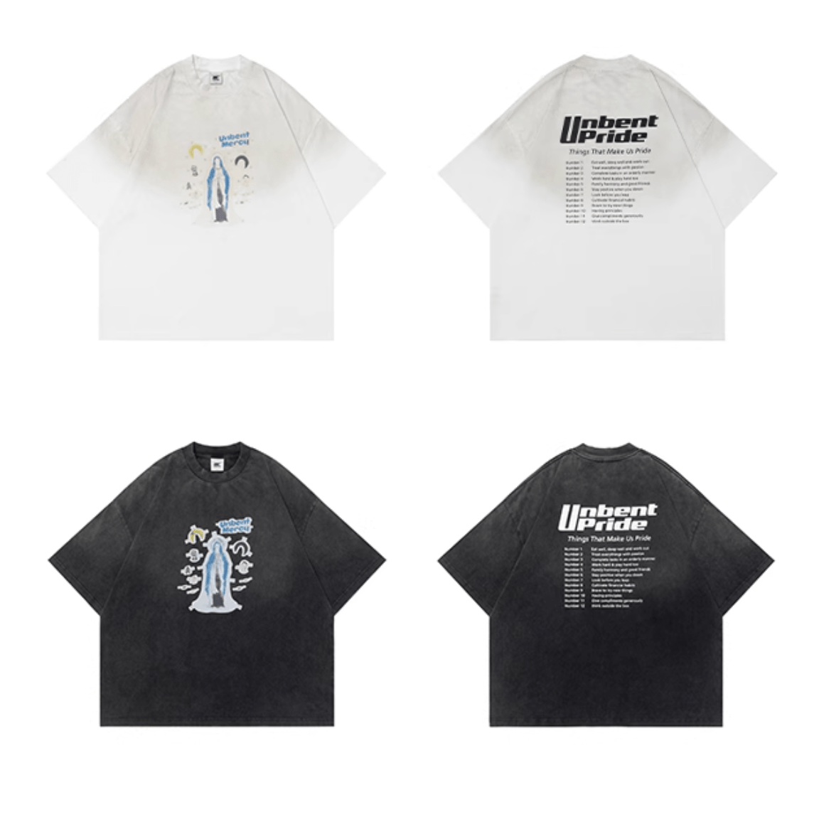 ヴィンテージダーティー加工プリントTシャツ コットン100% メンズ レディース / Vintage T-shirt N5421 - メンズファッション通販 NNine(ナイン)