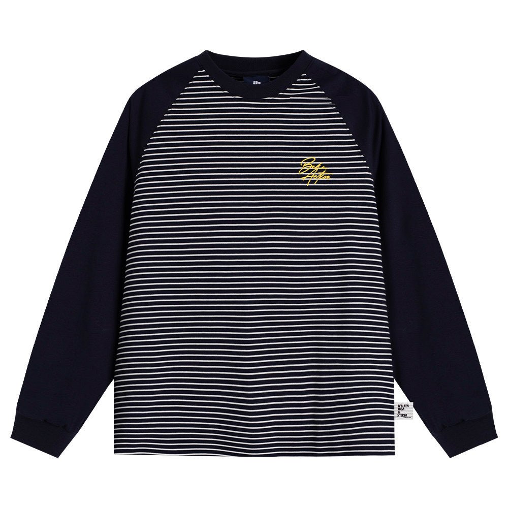 配色ラグランボーダー長袖Tシャツ N6654 - ファッション通販NNine(ナイン)