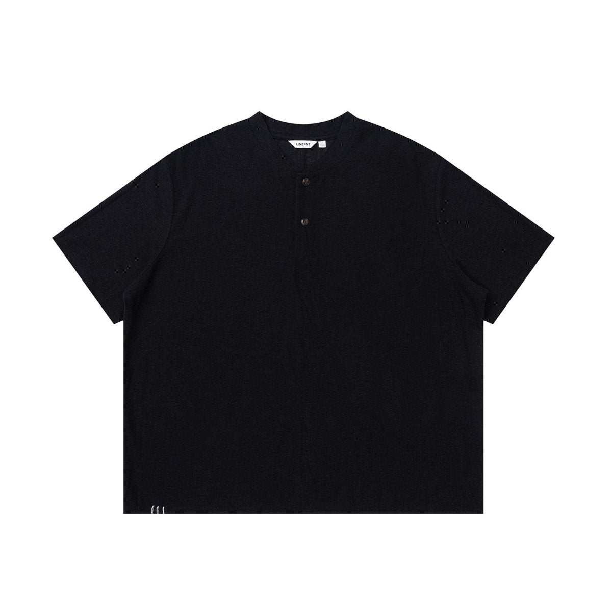 リネン混紡 ヘンリーネック リラックスTシャツ N6853 - ファッション通販NNine(ナイン)