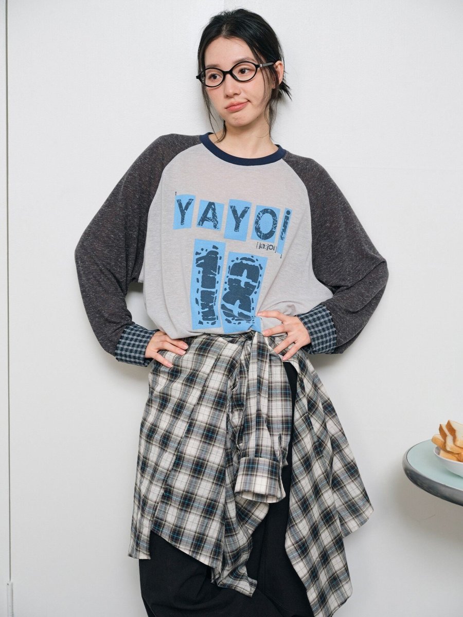 リネン混 スノーテクスチャー ラグランTシャツ N6936 - ファッション通販NNine(ナイン)