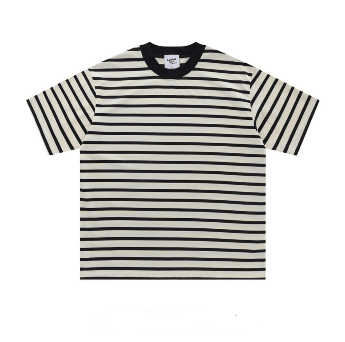 太ボーダー オーバーサイズ クルーネックTシャツ N6990 - ファッション通販NNine(ナイン)