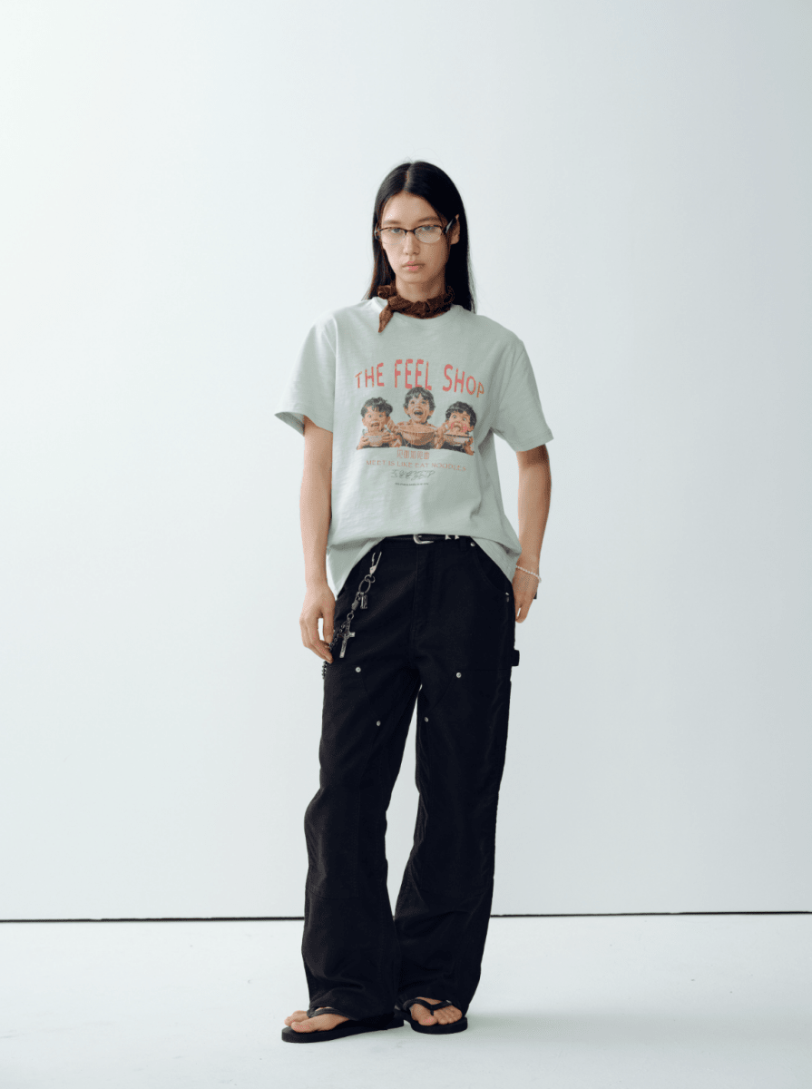 スラブコットン ヴィンテージプリント ヘビーTシャツ N7024 - ファッション通販NNine(ナイン)