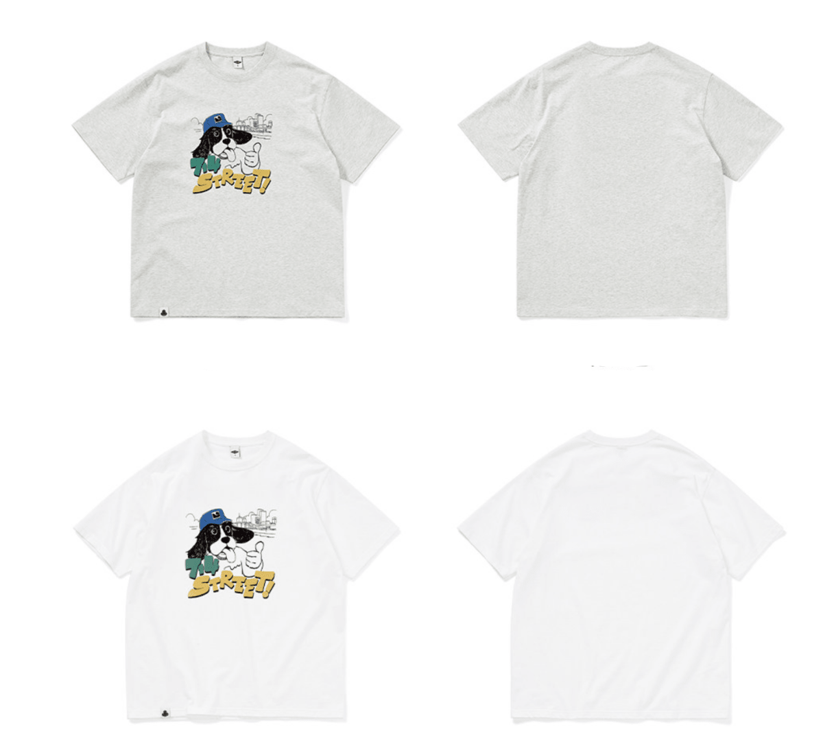 コットン ドッグキャラクター プリントTシャツ N7089 - ファッション通販NNine(ナイン)