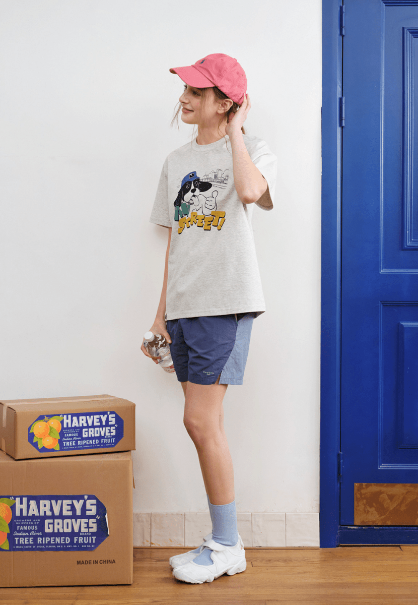 コットン ドッグキャラクター プリントTシャツ N7089 - ファッション通販NNine(ナイン)