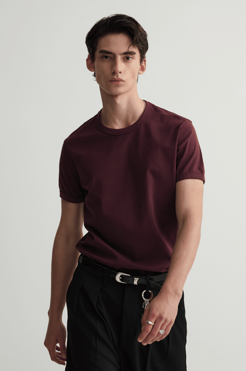 コットン涼感スクエアショルダーTシャツ N7115 - ファッション通販NNine(ナイン)