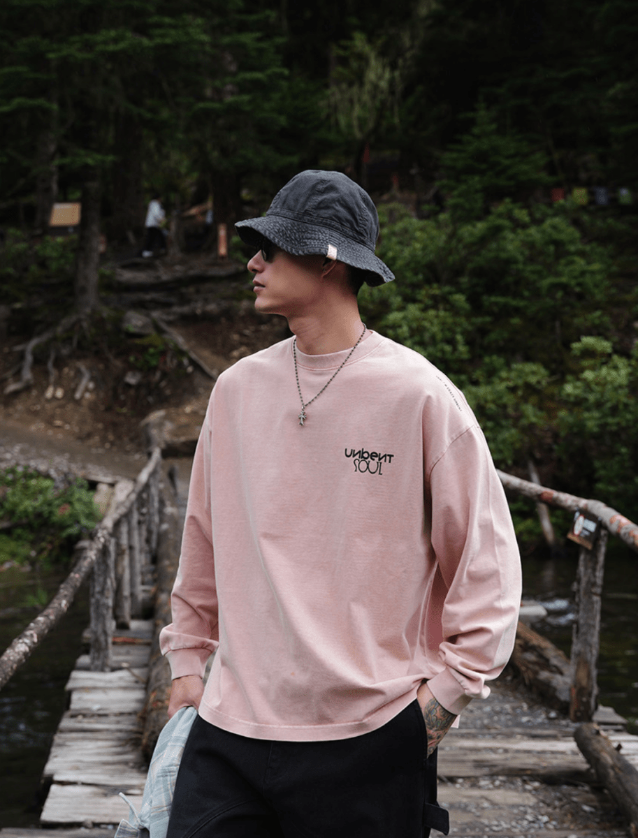 スプラッシュウォッシュグラフィックロングTシャツ N7298 - ファッション通販NNine(ナイン)