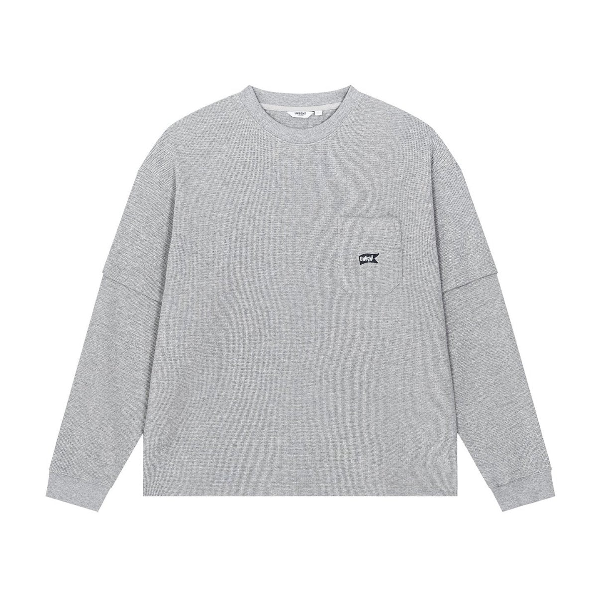 レイヤードポケット刺繍ワッフルロングTシャツ N7300 - ファッション通販NNine(ナイン)