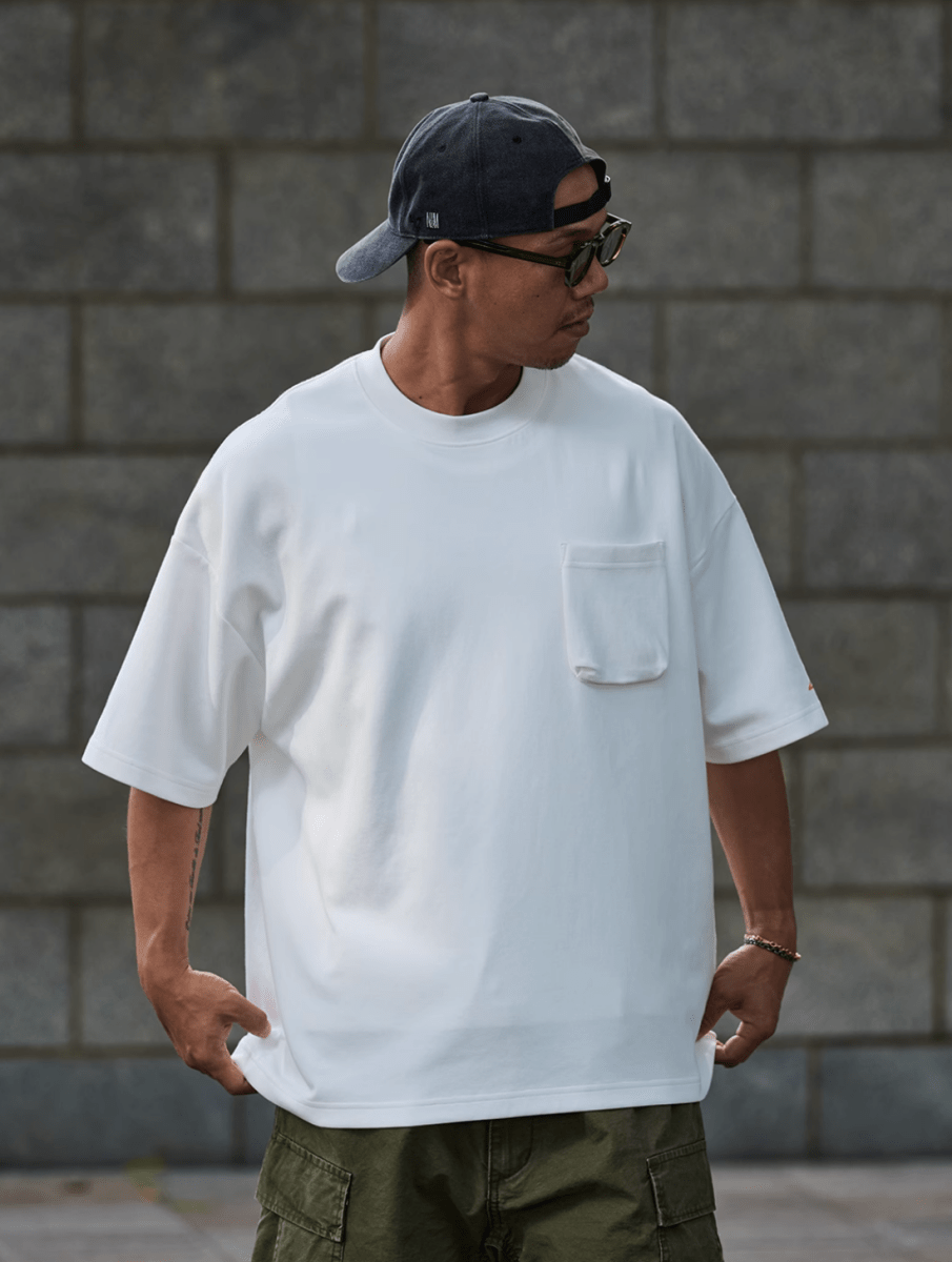 ヘビーウェイト コットンブレンド ポケットTシャツ / Pocket T-shirt N5588 - ファッション通販NNine(ナイン)
