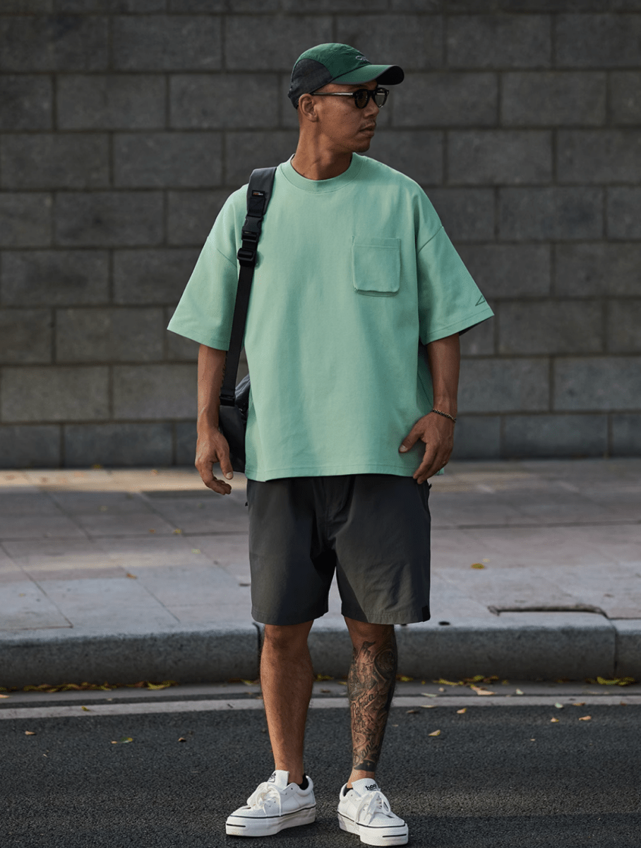 ヘビーウェイト コットンブレンド ポケットTシャツ / Pocket T-shirt N5588 - ファッション通販NNine(ナイン)