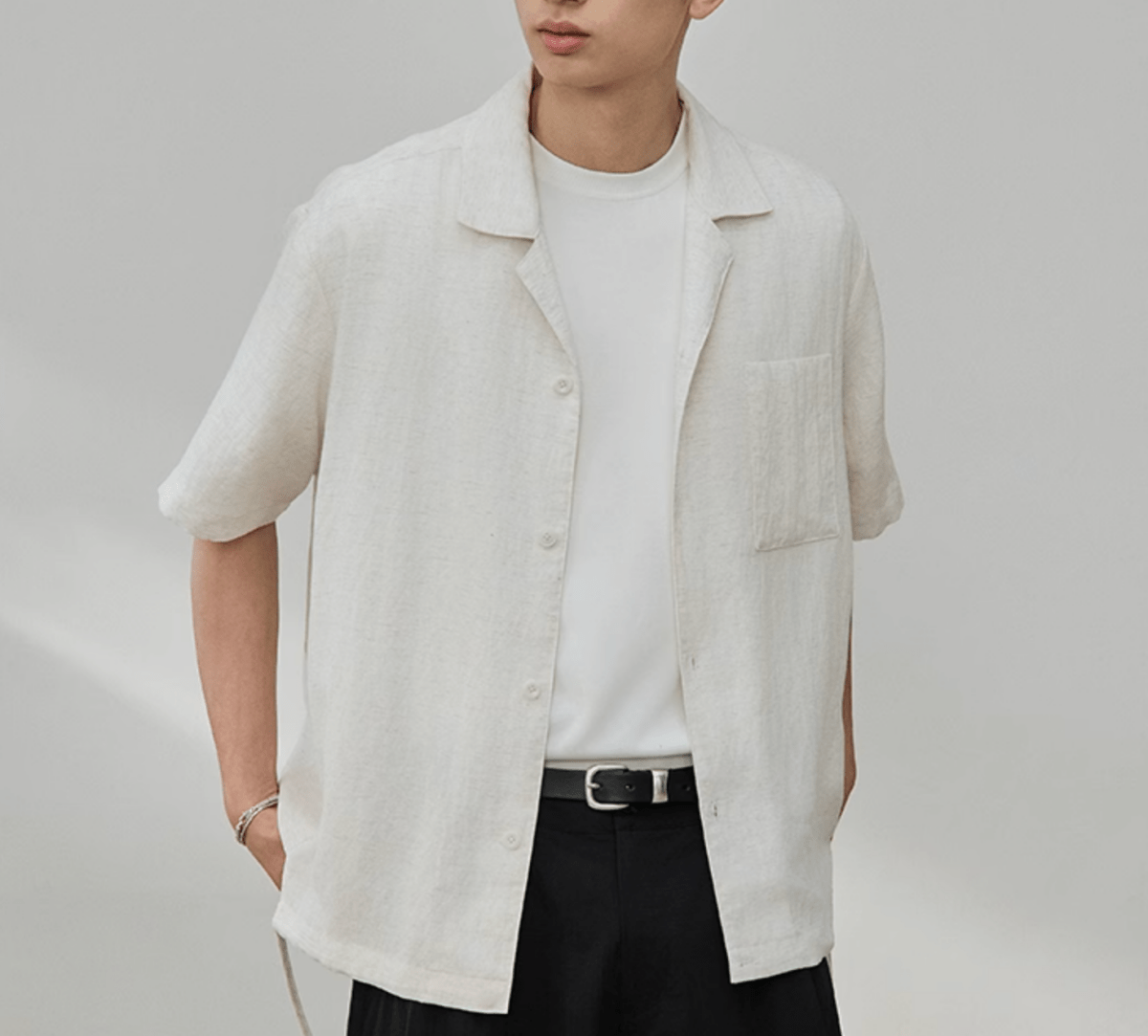 テンセル混合リネンシャツ 高機能素材 / Tencel Linen Shirt N5512 - ファッション通販NNine(ナイン)