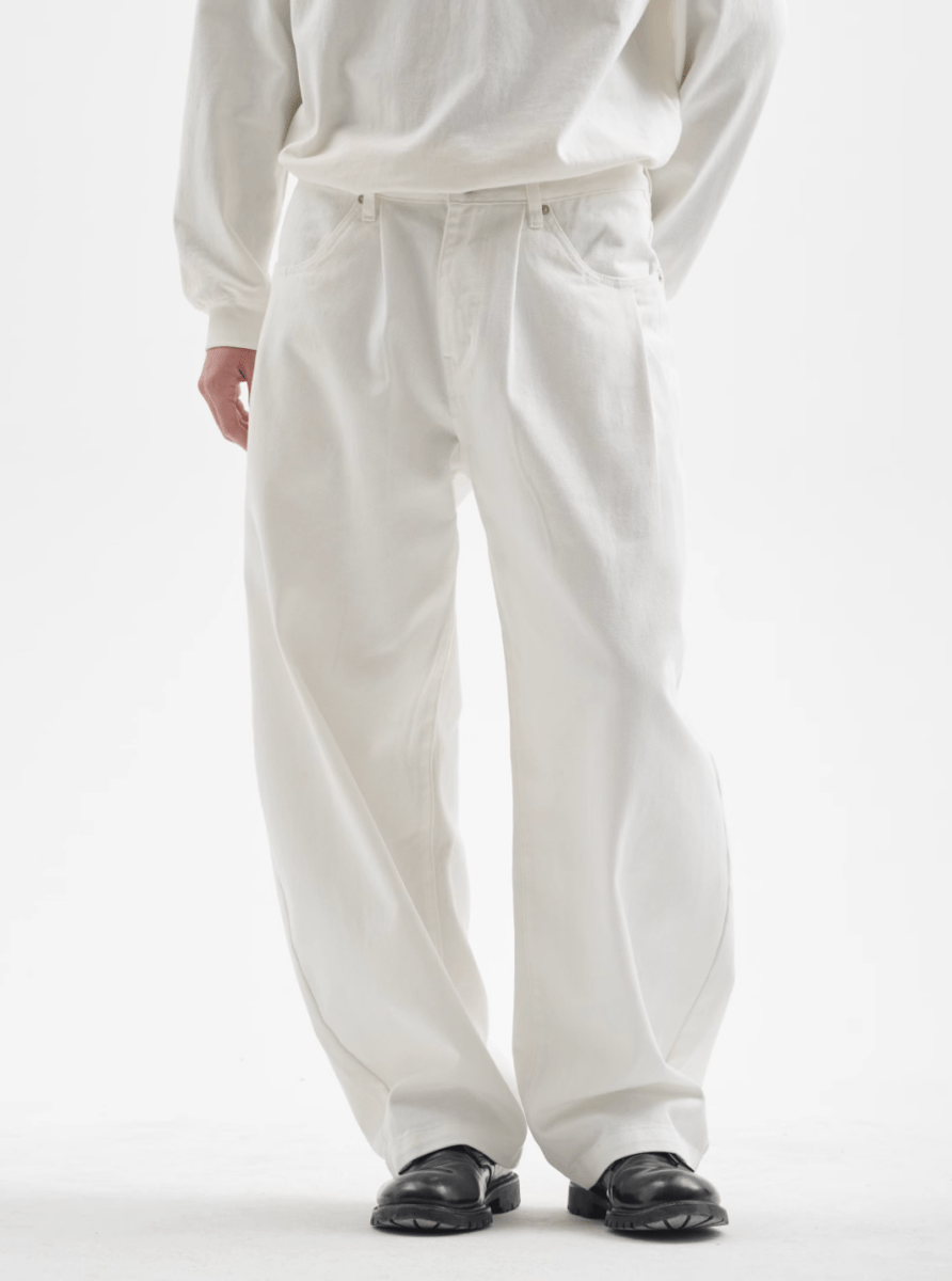 Twill wash denim pants N5252 - ファッション通販 NNine(ナイン)