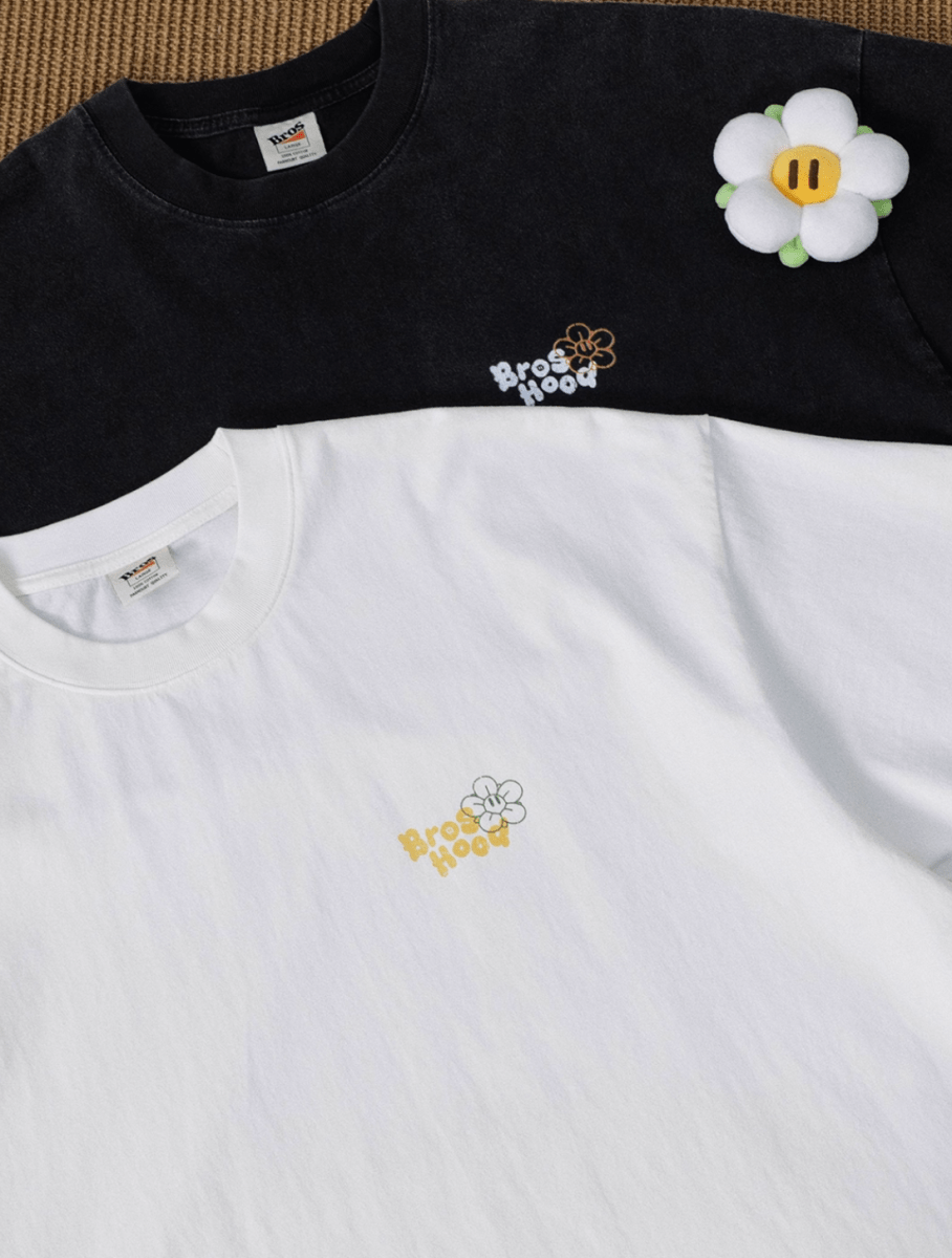 Vintage flower ball print T-shirt N5615 - ファッション通販NNine(ナイン)
