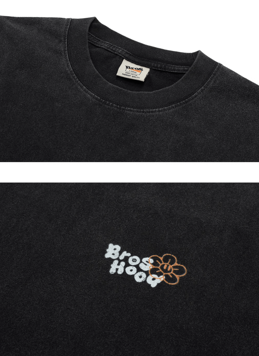Vintage flower ball print T-shirt N5615 - ファッション通販NNine(ナイン)