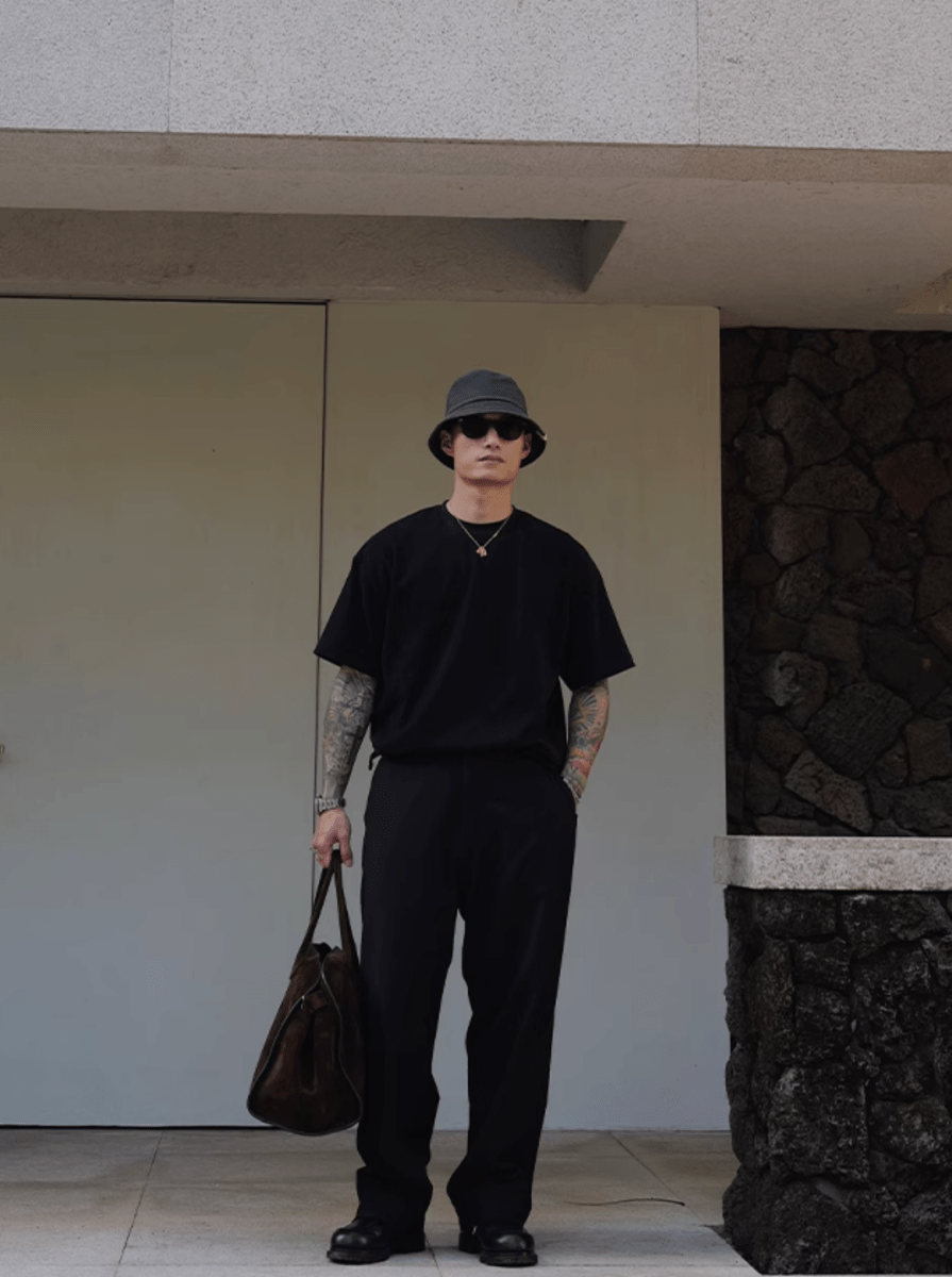 wash straight pants N5143 - ファッション通販 NNine(ナイン)
