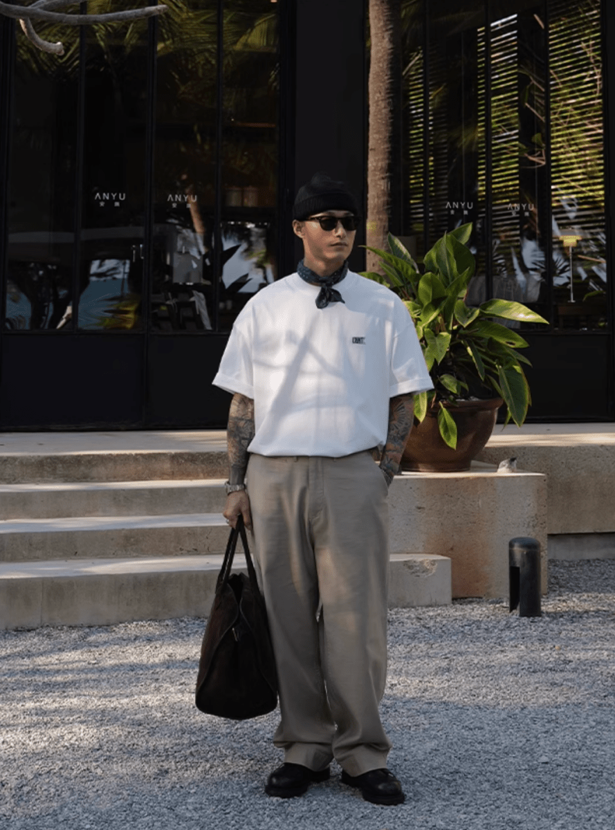 wash straight pants N5143 - ファッション通販 NNine(ナイン)