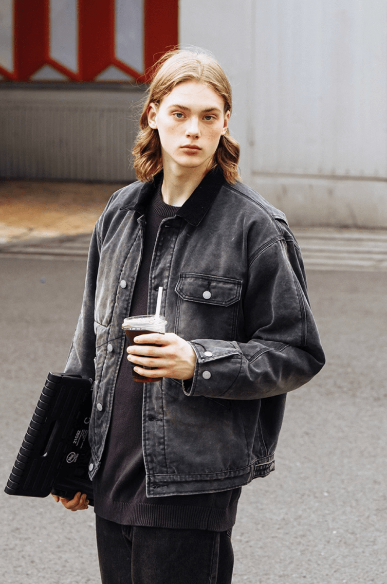 washed deck jacket N4816 - NNine