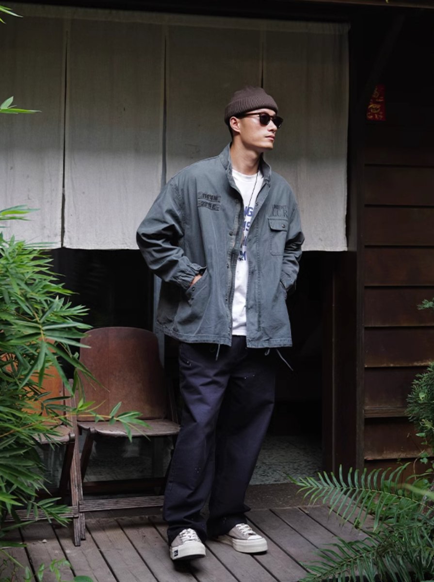 washed military jacket / M65改良版ショートバージョン N4544 - NNine