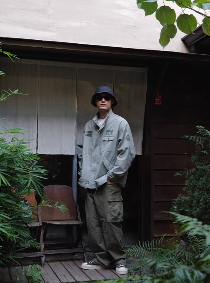 washed military jacket / M65改良版ショートバージョン N4544 - NNine