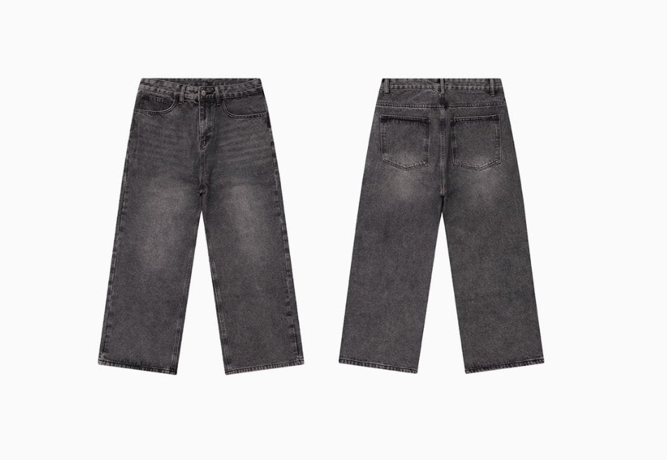 washed straight denim pants N4557 - NNine