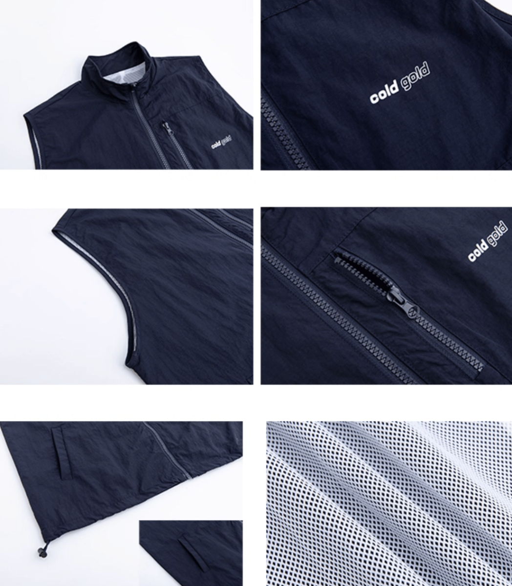 ナイロン・ジップアップベスト / Waterproof nylon zip vest N5610 - ファッション通販NNine(ナイン)